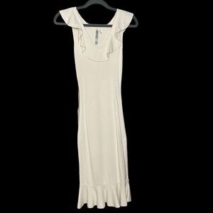White Ruffle Dress Size S